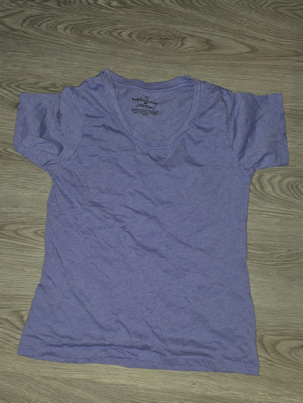 136 - Bobbie Brooks Lavender Scoop Neck Short Sleeve Tee
